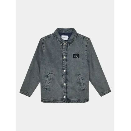 Zdjęcie Calvin Klein Jeans Kurtka jeansowa Skater IU0IU00537 Niebieski Relaxed Fit