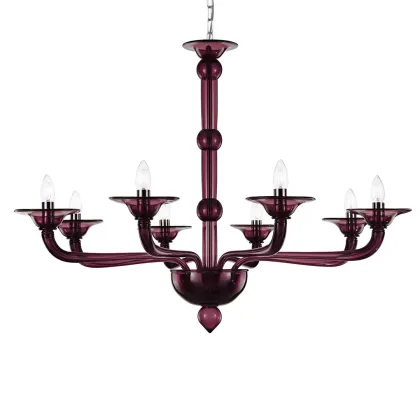 Zdjęcie Niebanalny włoski żyrandol - wykonany ręcznie ze szkła murano