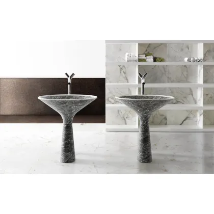 Zdjęcie Stylowa umywalka wykonana z oryginalnego marmuru - Kreoo