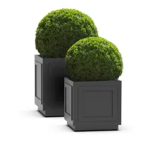 Picture Luxurious Roma plant pot made of stainless steel
