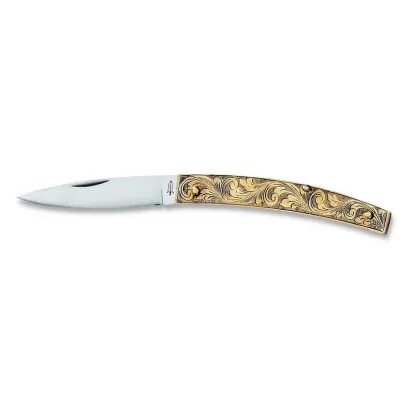 Zdjęcie Bogato zdobiony nóż z motywami roślinnymi - Berti Knives
