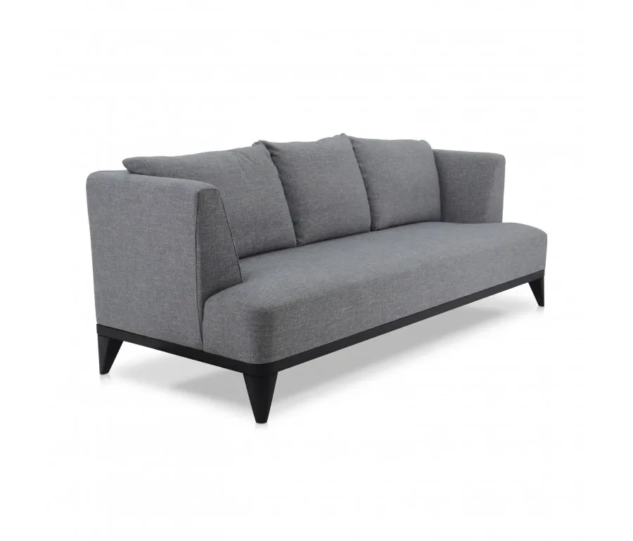 obrazek 1 Szara elegancka sofa 3-osobowa w stylu nowoczesnym - Sevensedie