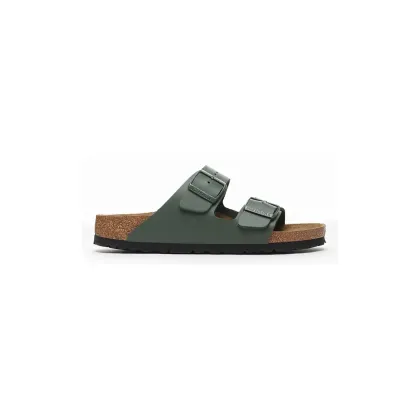 Zdjęcie Birkenstock klapki skórzane Arizona męskie kolor zielony 1029165