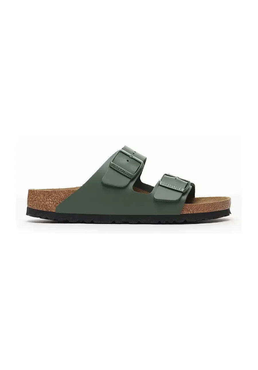 obrazek 1 Birkenstock klapki skórzane Arizona męskie kolor zielony 1029165