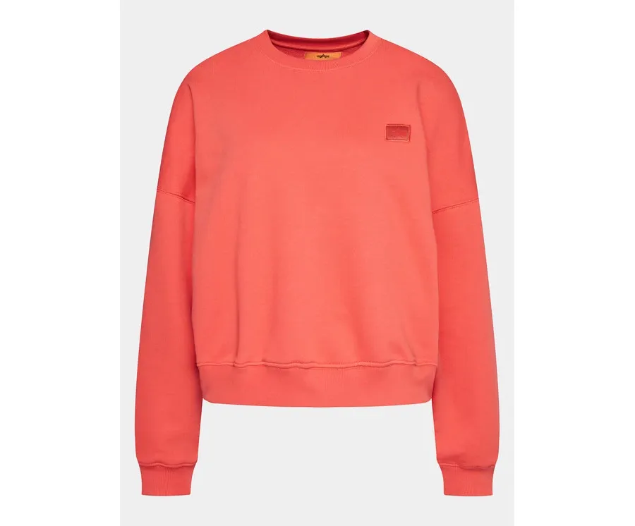 obrazek 1 Alpha Industries Bluza Essentials 146030 Czerwony Relaxed Fit