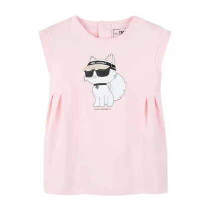 Zdjęcie Karl Lagerfeld Kids Sukienka codzienna Z30510 S Różowy Regular Fit