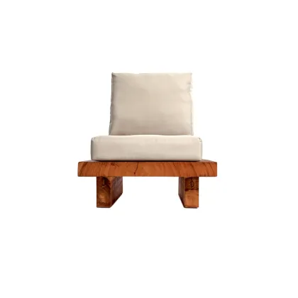 Zdjęcie Ekskluzywny niski fotel wypoczynkowy Suar