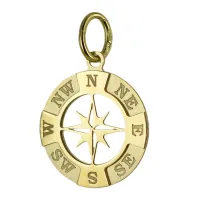 Picture Gold pendant in the shape of a wind rose