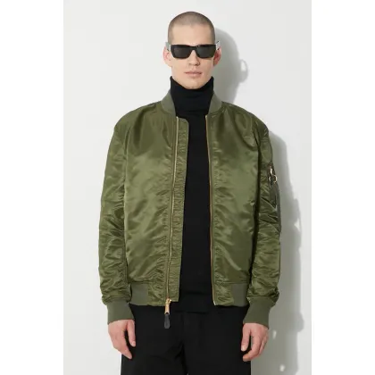 Zdjęcie Alpha Industries kurtka bomber MA-1 VF męski kolor zielony przejściowa 156101