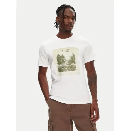 Zdjęcie Hunter T-Shirt Duart Graphic HARM0033251 Biały Regular Fit