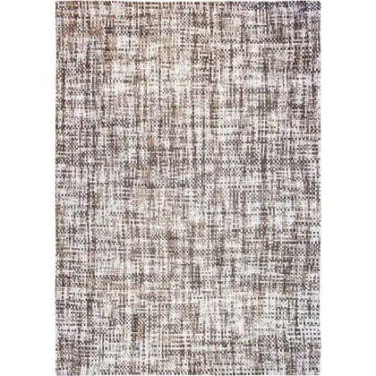 Picture Unconventional gray checked rug - CLOUD & SUN 8891