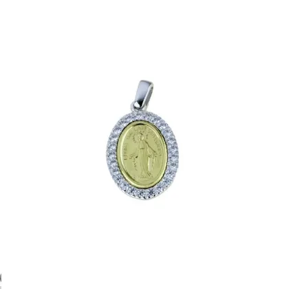 Zdjęcie Cudowna madonna z cyrkoniami wym.18x13mm.