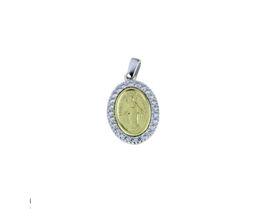 obrazek 1 Cudowna madonna z cyrkoniami wym.18x13mm.
