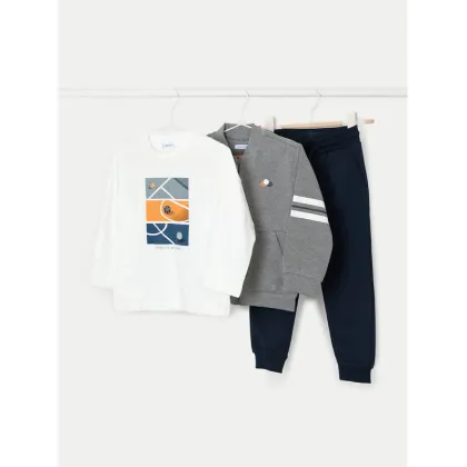 Zdjęcie Mayoral Komplet bluza, bluzka i spodnie 4880 Kolorowy Regular Fit