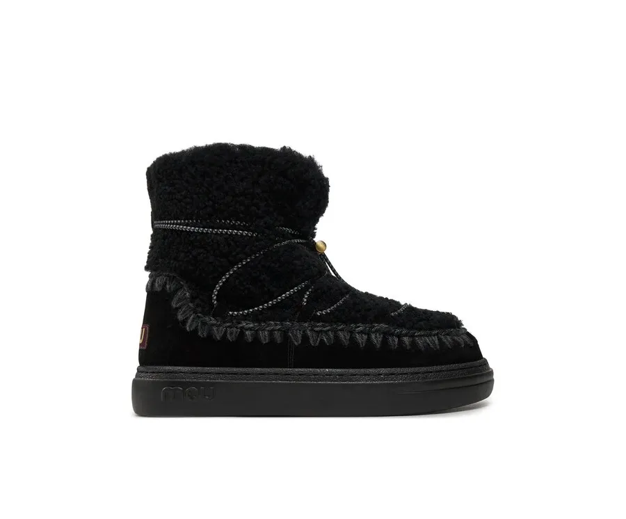 obrazek 1 Mou Śniegowce Eskimo Sneaker Bold Scoub Lace FW411012A Czarny