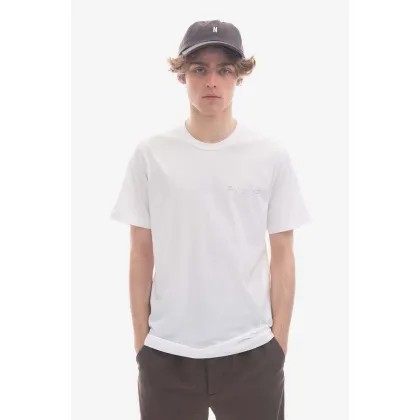 Zdjęcie Norse Projects t-shirt męski kolor biały z nadrukiem N01.0640.0001-0001