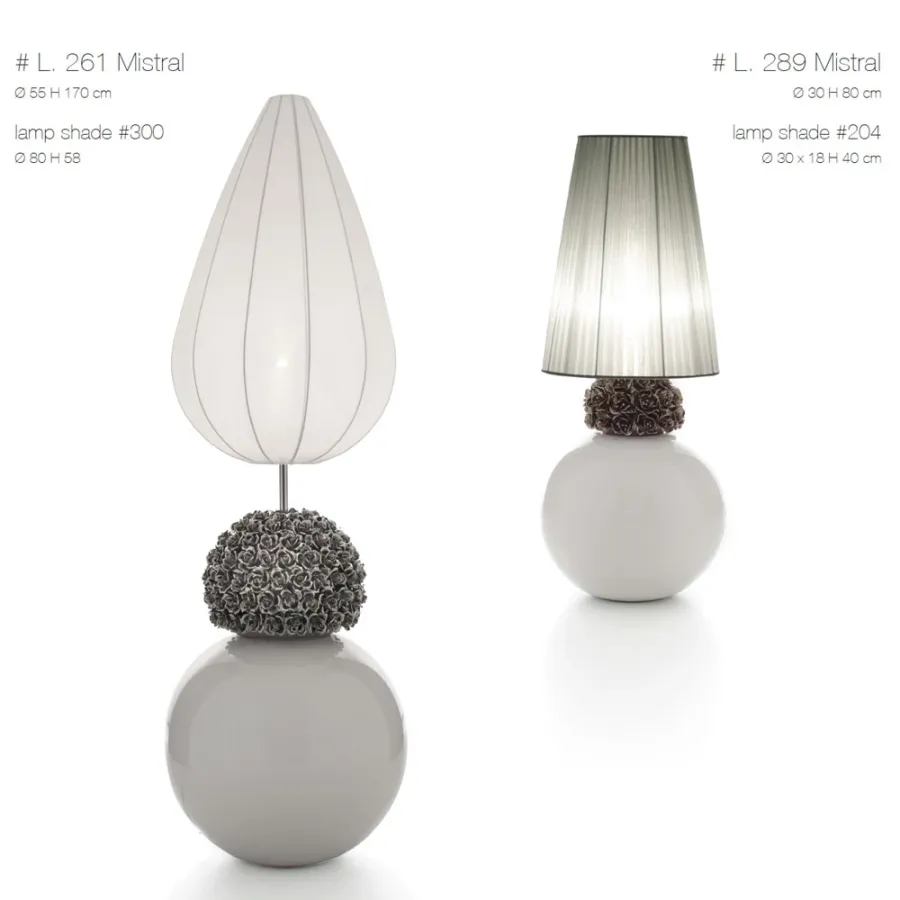 obrazek 1 Niepowtarzalna duża lampa ze zdobieniem 80cm, 170cm