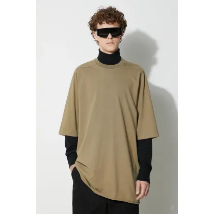 Zdjęcie Rick Owens t-shirt bawełniany kolor zielony gładki