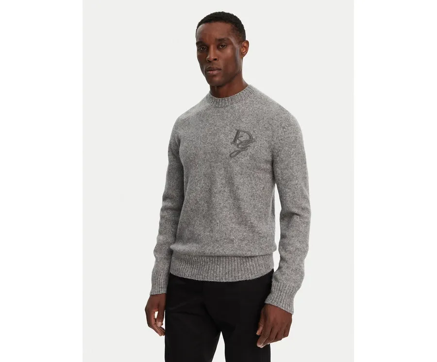 obrazek 1 Dolce&Gabbana Sweter GXX02Z JFMIM Szary Regular Fit
