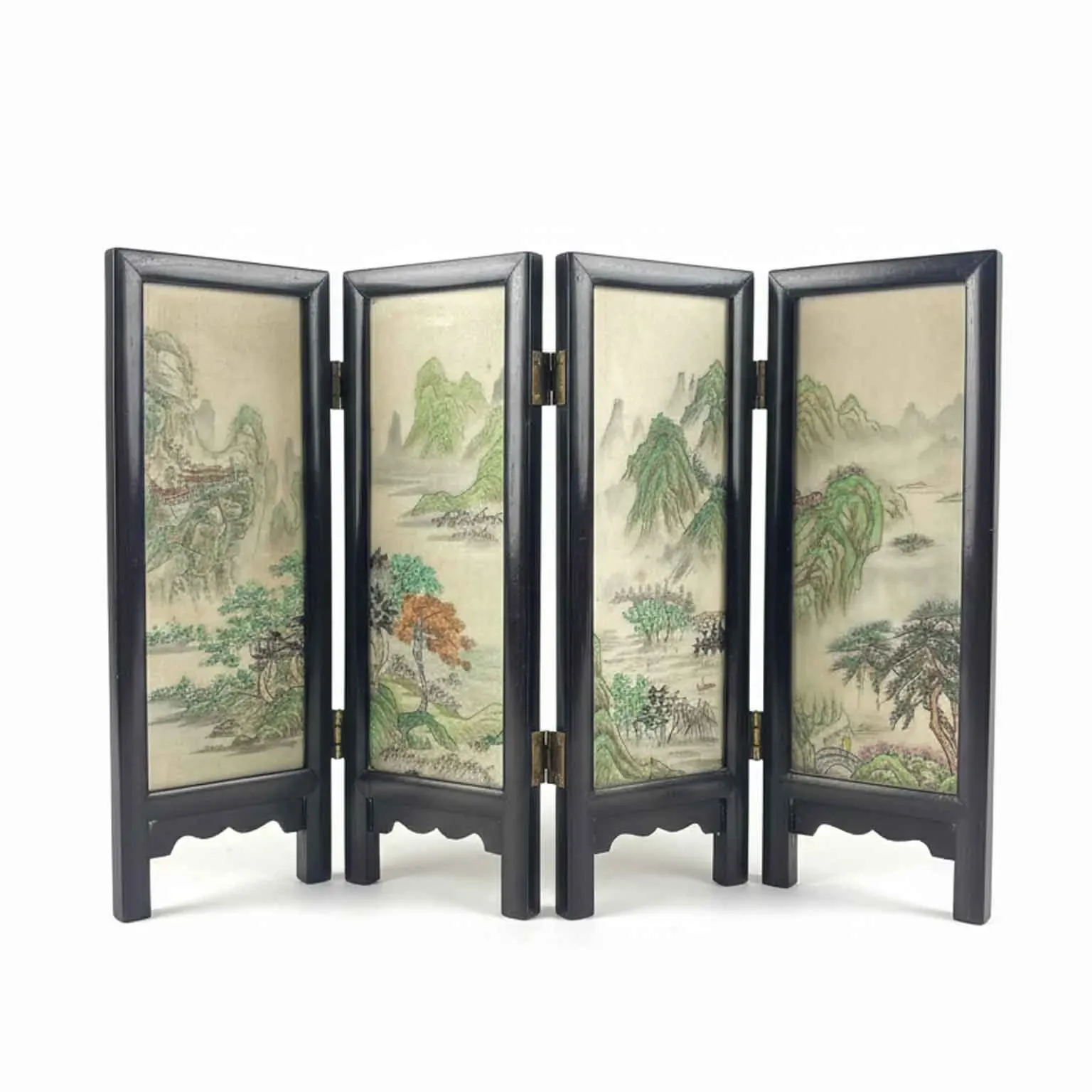 Zdjęcie Mały chiński dekoracyjny parawan porcelanowy