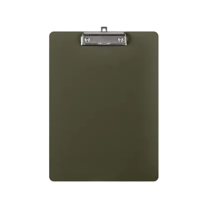 Zdjęcie Podkładka na dokumenty A4 wykonana ze skóry w wyjątkowym kolorze oliwki