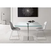 Zdjęcie Stylowy kwadratowy stół ze szkła hartowanego - Tonelli Design