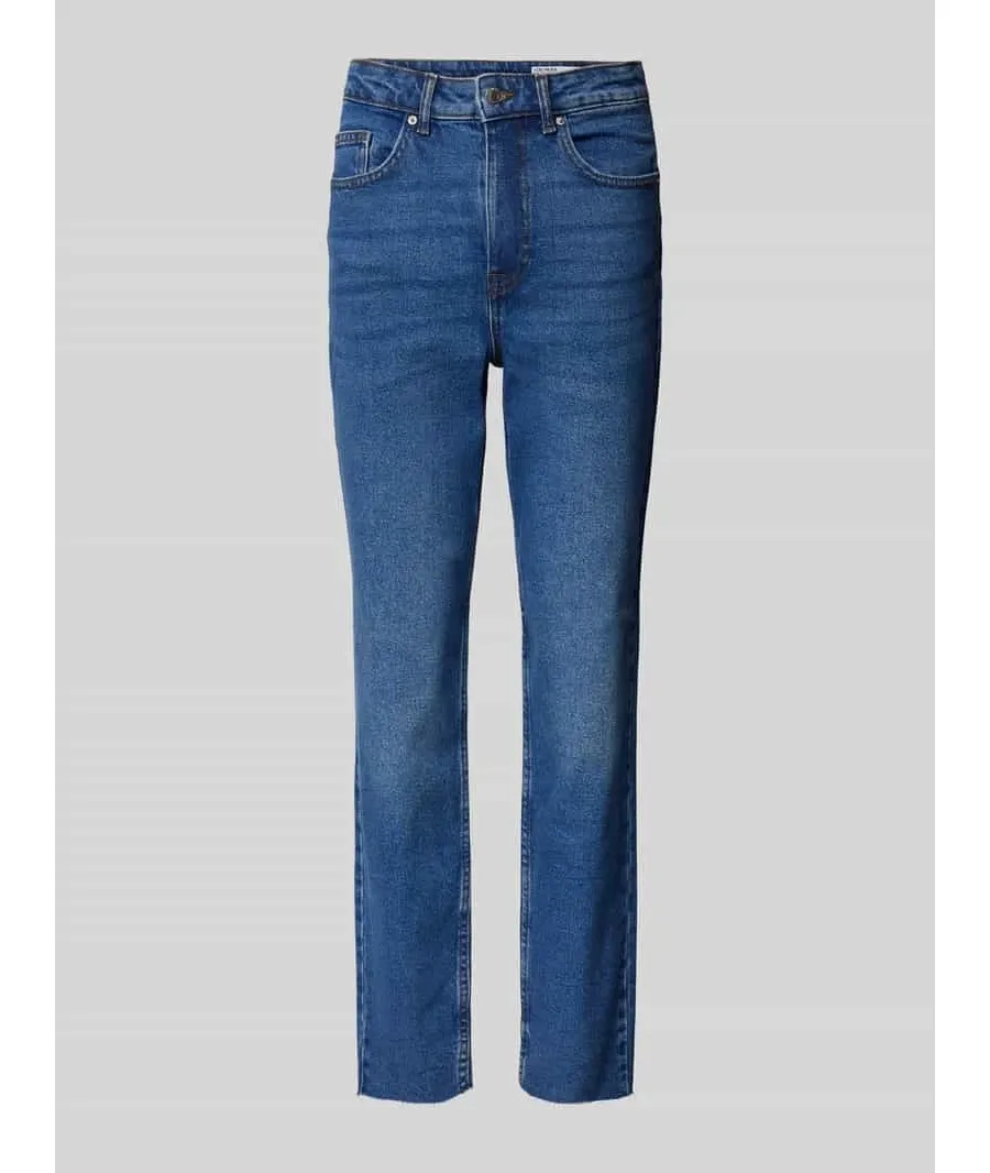 obrazek 1 Jeansy o kroju straight fit z wysokim stanem model ‘CALIA’