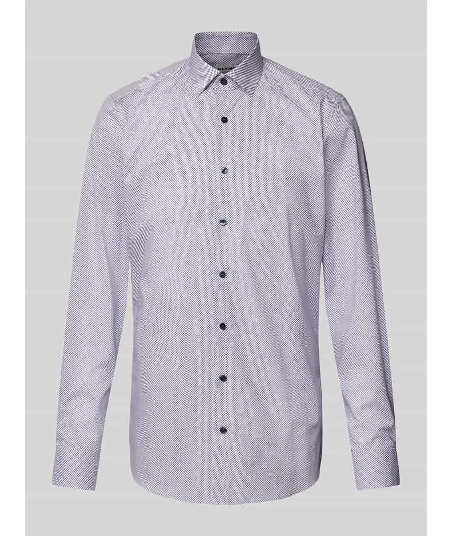 obrazek 1 Koszula biznesowa o kroju body fit z kołnierzykiem typu kent model ‘Nick’