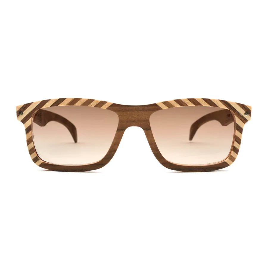 obrazek 2 Okulary drewniane z ozdobnymi paskami z Włoch - Legno Light