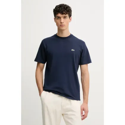 Zdjęcie Lacoste t-shirt bawełniany kolor granatowy TH7318