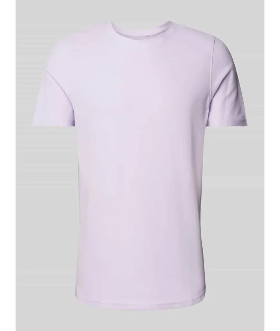 obrazek 1 T-shirt z prążkowanym okrągłym dekoltem