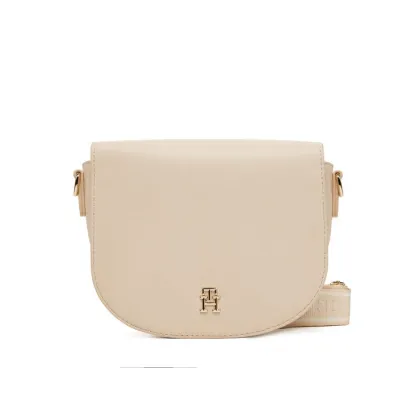 Zdjęcie Tommy Hilfiger Torebka Th Logotape Saddle Bag AW0AW17184 Écru
