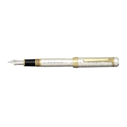Zdjęcie Luksusowe Srebrne Pióro Wieczne Hammered Sterling Silver