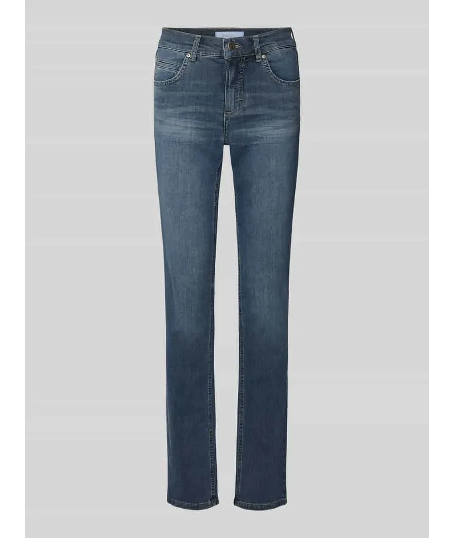 obrazek 1 Jeansy o kroju regular fit z 5 kieszeniami model ‘CICI’