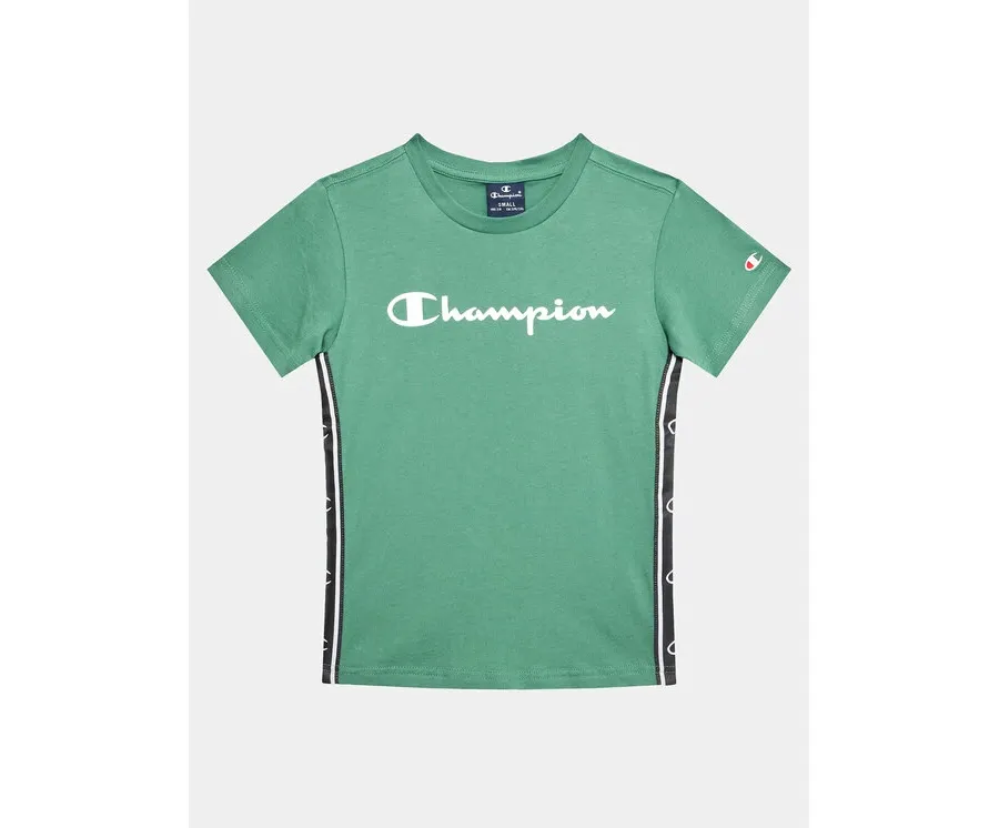 obrazek 1 Champion T-Shirt 306329 Zielony Regular Fit