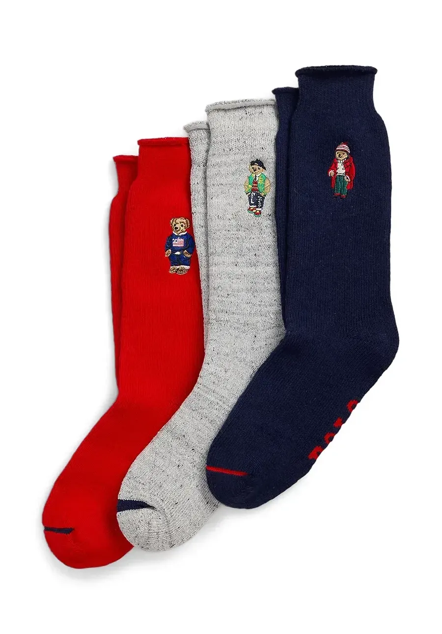 obrazek 1 Polo Ralph Lauren skarpetki bawełniane 3-pack kolor szary 449958862