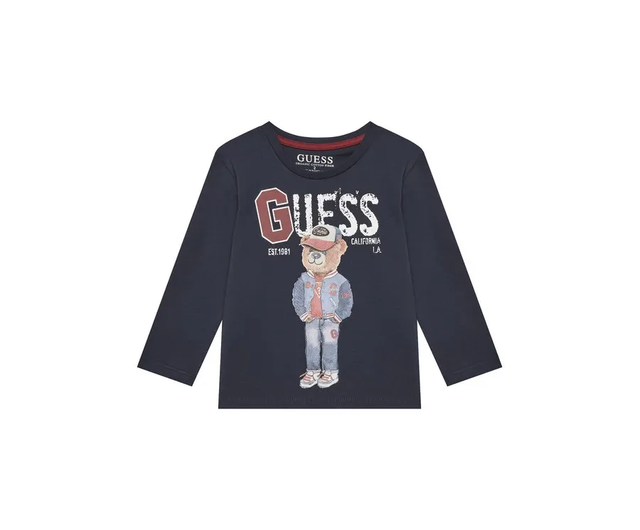 obrazek 1 Guess Bluzka N5YI23 K8HM4 Granatowy Regular Fit