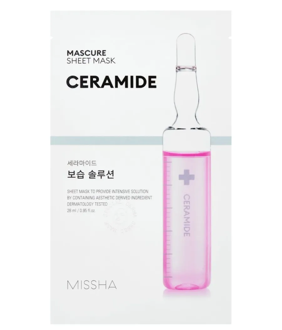 obrazek 1 Missha Mascure Moisture Barrier Solution Maska w płachcie z ceramidami 28 ml
