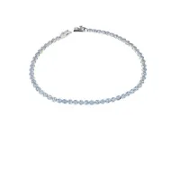 Zdjęcie Złota bransoletka tenisowa z okrągłymi cyrkoniami o średnicy 2 mm.