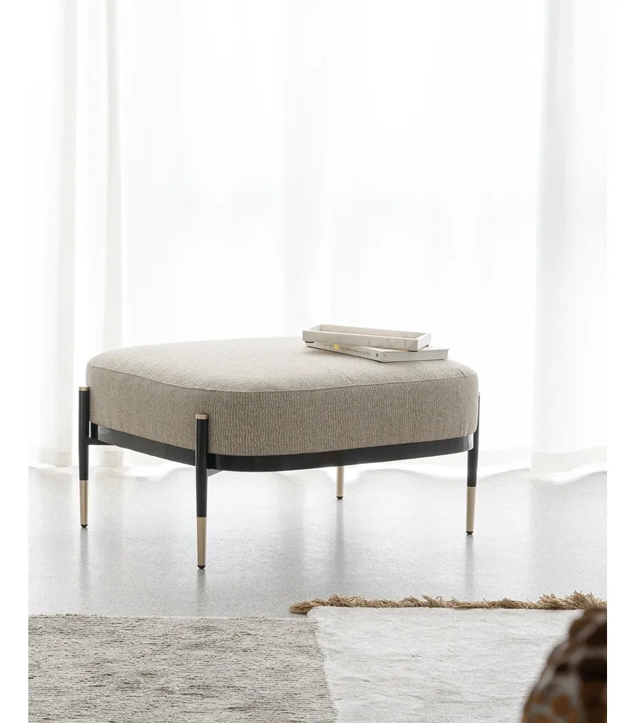 obrazek 2 Prestiżowa włoska pufa do salonu lub sypialni w stylu modernistycznym