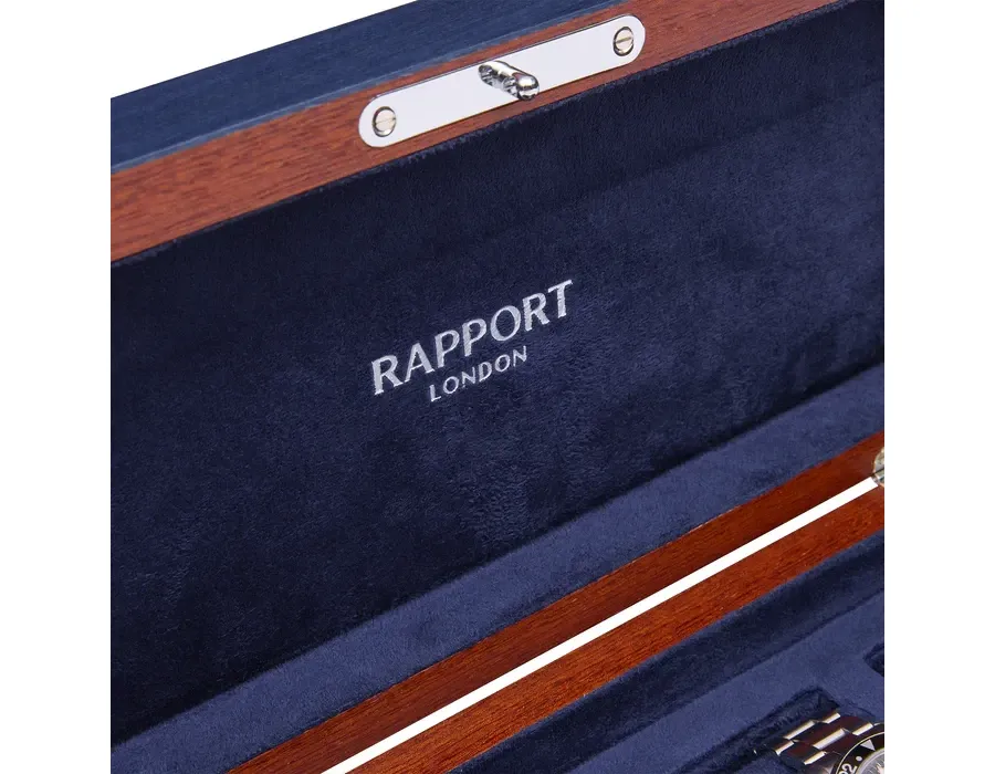 obrazek 3 Granatowe pudełko na 4 zegarki