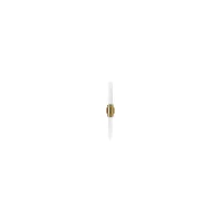 Picture Beautiful wall lamp in brass and gold-plated crystal glass