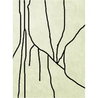 Zdjęcie Kremowy wełniany dywan w stylu abstrakcyjnym - Sartori Rugs