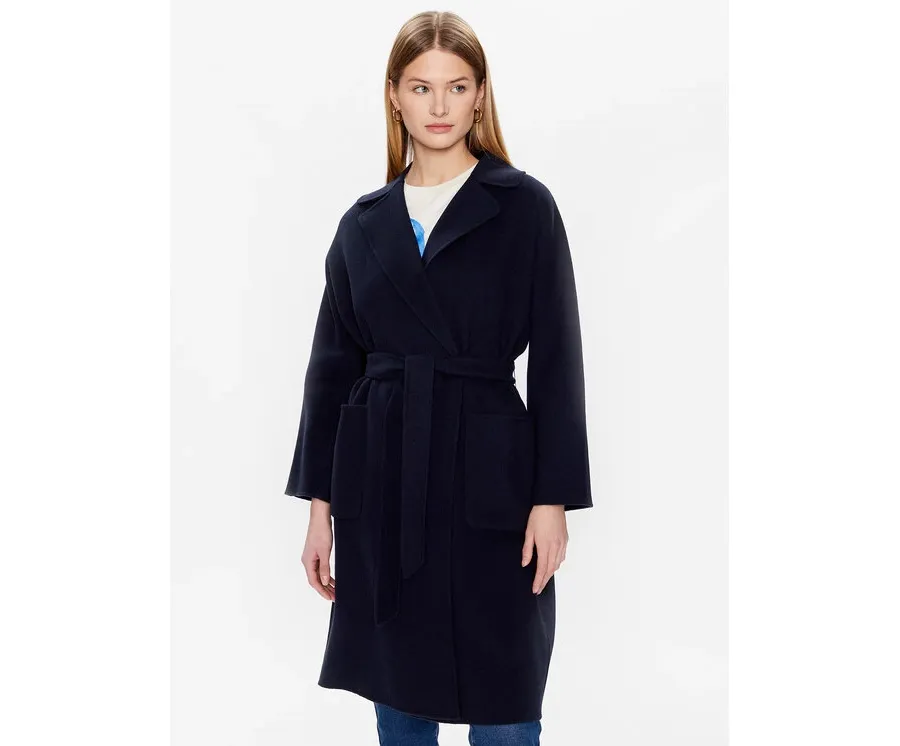 obrazek 1 Weekend Max Mara Płaszcz wełniany Selz 23501103 Granatowy Regular Fit