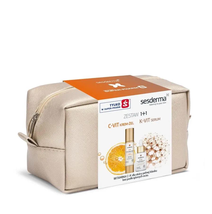 obrazek 1 Sesderma C-VIT +  K-VIT - Zestaw (C-VIT Krem-żel 50ml + K-VIT Serum 30ml)
