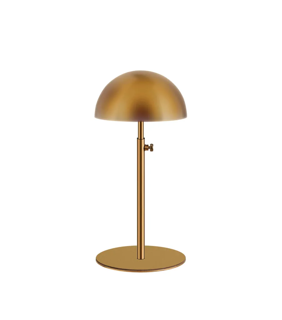 obrazek 1 Niepowtarzalny pozłacany stojak na kapelusz ze stopą w kolorze musztardowym