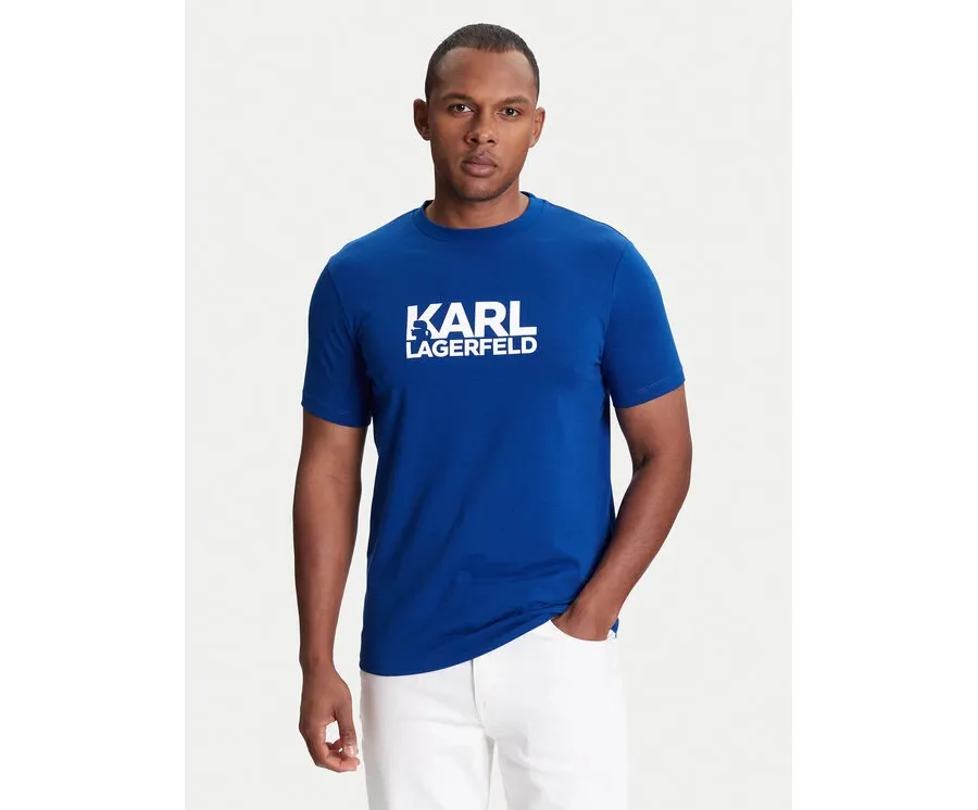obrazek 1 KARL LAGERFELD T-Shirt 755087 553235 Niebieski Regular Fit