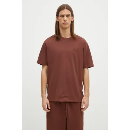 Zdjęcie New Balance t-shirt bawełniany męski kolor brązowy gładki MT41533ROK