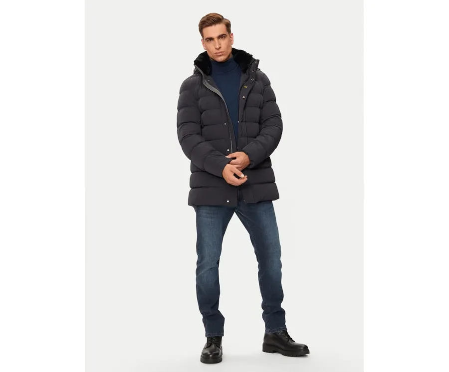 obrazek 1 Hetregó Kurtka puchowa William 8N435R Szary Regular Fit