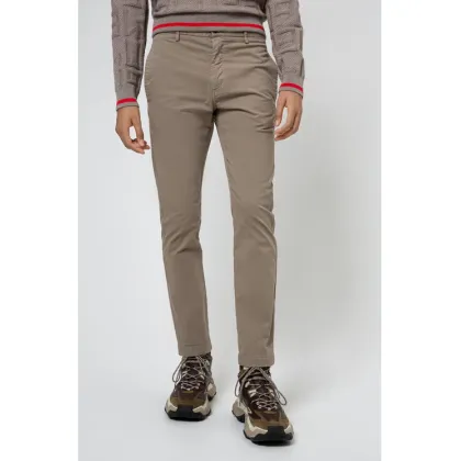 Zdjęcie Hugo Spodnie materiałowe David204d 50437976 Beżowy Slim Fit HUGO